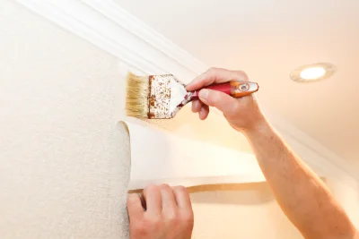 Pose de papier peint à Vrocourt — revêtements muraux et toiles de verre